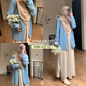 Alternative view of BUTTON LOVE CARDIGAN PREMIUM by Arunaoutfit