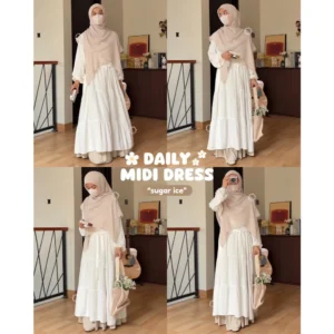DAILY MIDI DRESS by Arunaoutfit