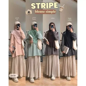 STRIPE SIMPLE BLOUSE