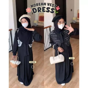KOREAN VEST DRESS