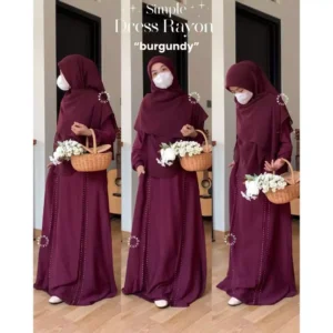 Alternative view of SIMPLE DRESS RAYON