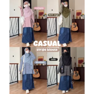 CASUAL STRIPE BLOUSE