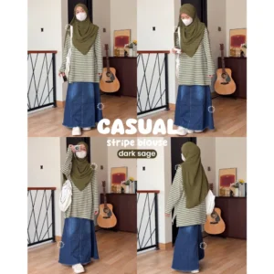 Alternative view of CASUAL STRIPE BLOUSE